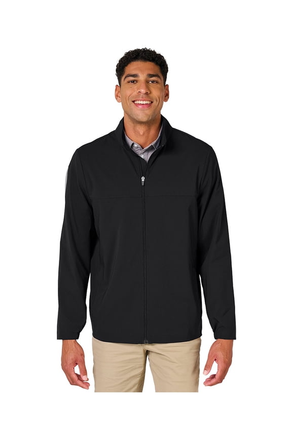 Apparel 9614 Men's Lexington Stretch Full Zip Jacket-Black-XL