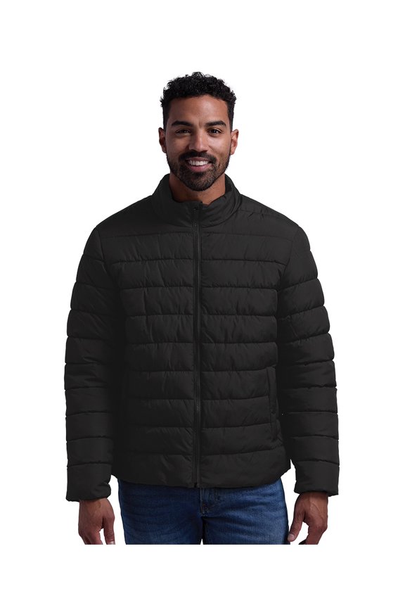 Apparel 9641 Men's Pioneer Puffer Jacket-Black-XXL