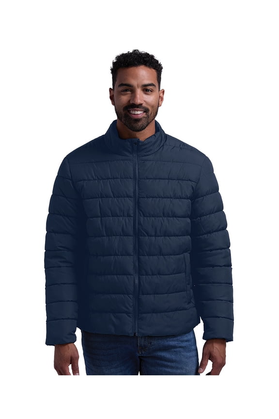 Apparel 9641 Men's Pioneer Puffer Jacket-Navy-S
