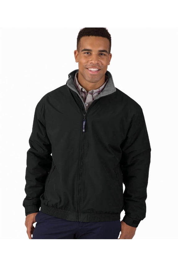 Apparel Men's Big And Tall Quilted Fleece Jacket
