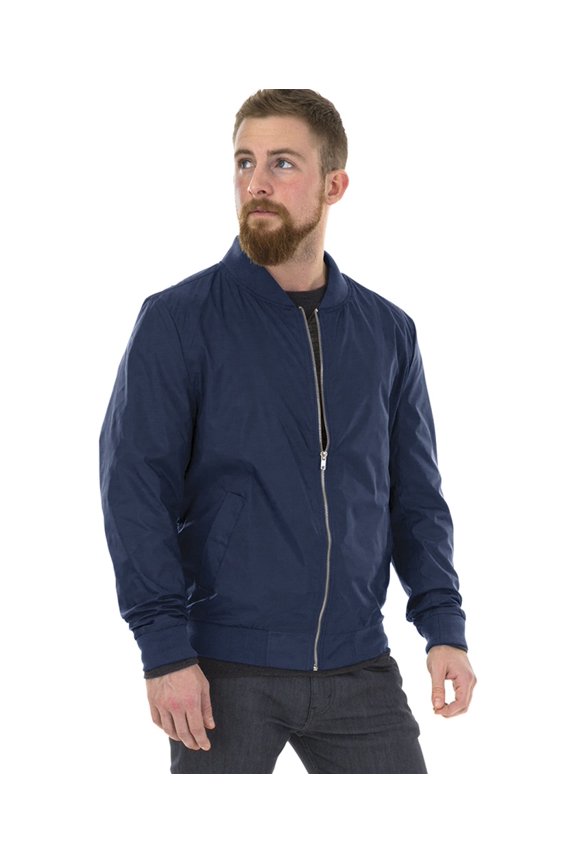Apparel 9824 Men's Boston Flight Jacket-Navy-M