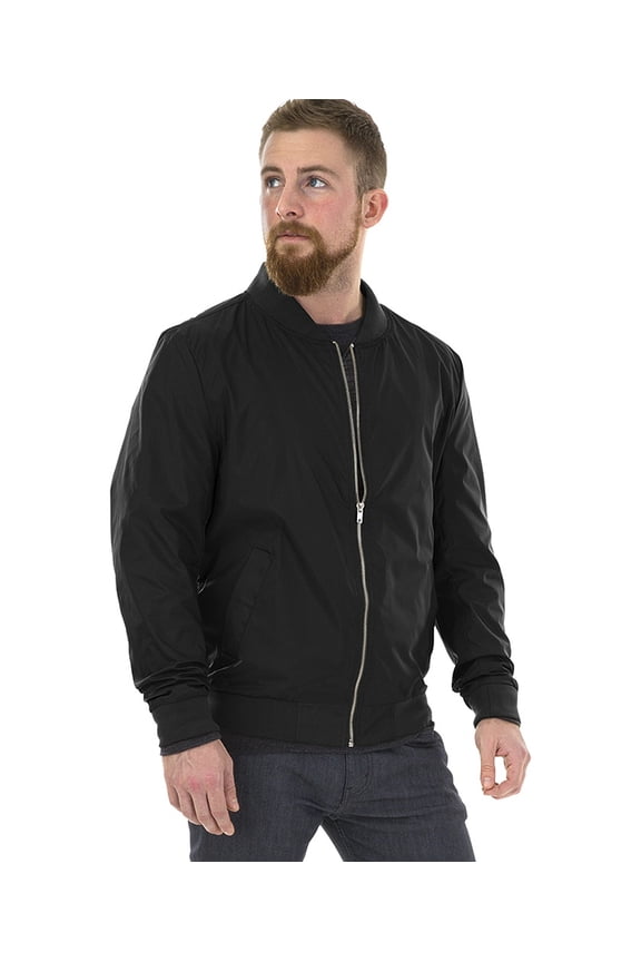 Apparel 9824 Men's Boston Flight Jacket-Black-L
