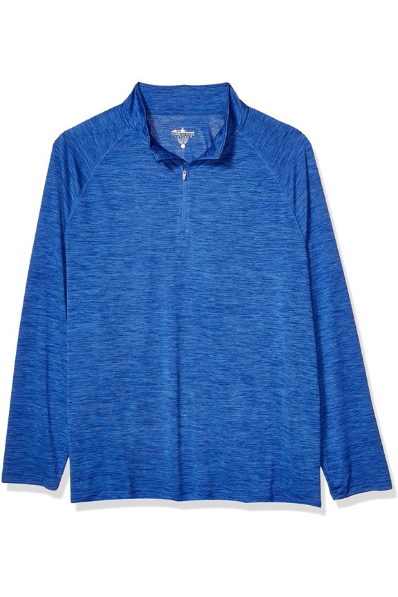 Apparel 9763 Men's Space Dye Performance Pullover-Royal-XL
