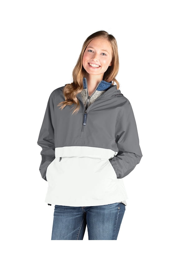 Apparel 9012 Color Blocked Pack-N-Go-Grey/White-M