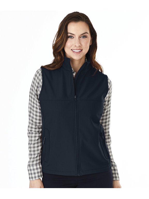 Apparel 5819 Women's Classic Soft Shell Vest-Navy-XS