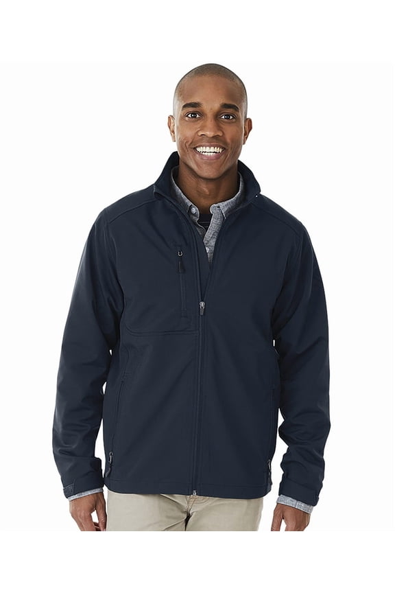 Apparel 9317 Men's Axis Soft Shell Jacket-Navy-M