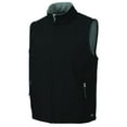 thumbnail image 1 of Charles River Men's Classic Soft Shell Vest in Black/Vapor Grey 3XL | 9819, 1 of 6