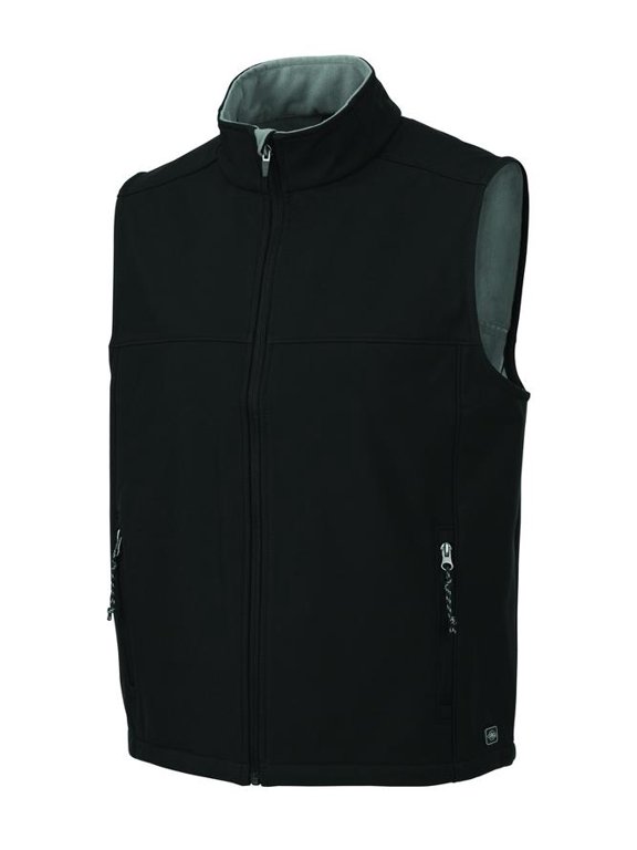 Men's Classic Soft Shell Vest in Black/Vapor Grey 3XL | 9819
