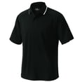 thumbnail image 1 of Charles River Apparel 3811 Men's Classic Solid Wicking Polo-Black-2XLT, 1 of 3