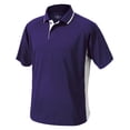 thumbnail image 1 of Charles River Apparel 3810 Men's Color Blocked Wicking Polo-Purple/White-5XL, 1 of 2