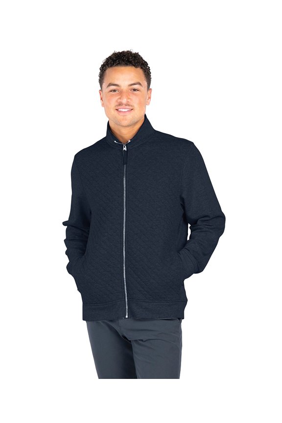 Apparel 9368 Men's Franconia Quilted Jacket-Navy-L