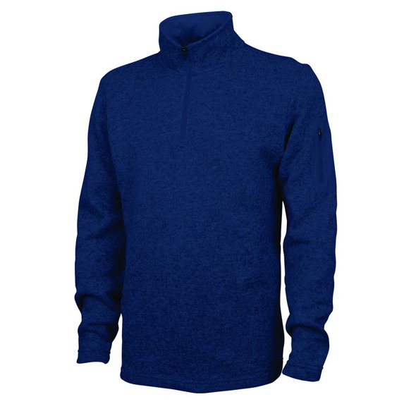 Charles River Apparel 9312 Men's Heathered Fleece Pullover-Navy Heather-L