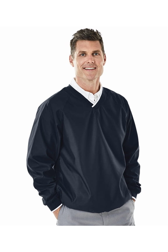 Apparel 9944 Men's Legend Windshirt-Navy/White-4XL