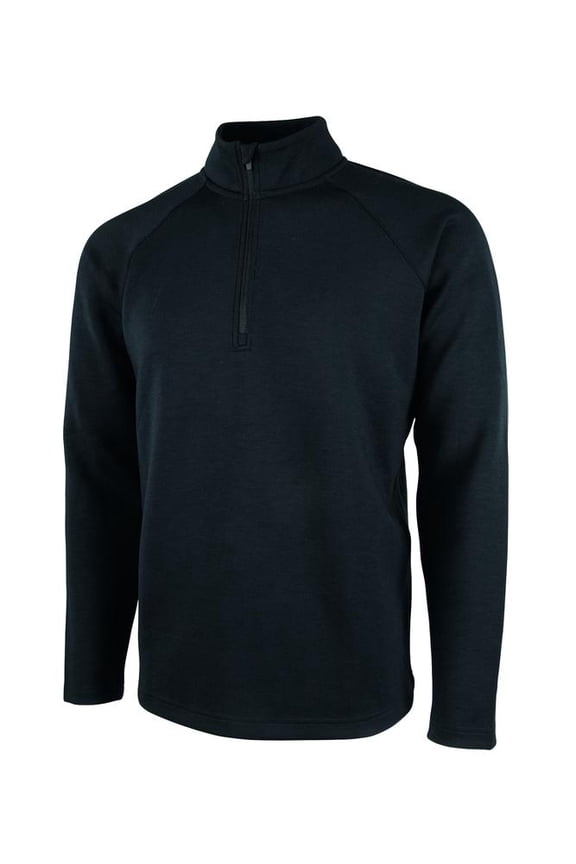 Apparel 9057 Men's Seaport Quarter Zip-Black-L