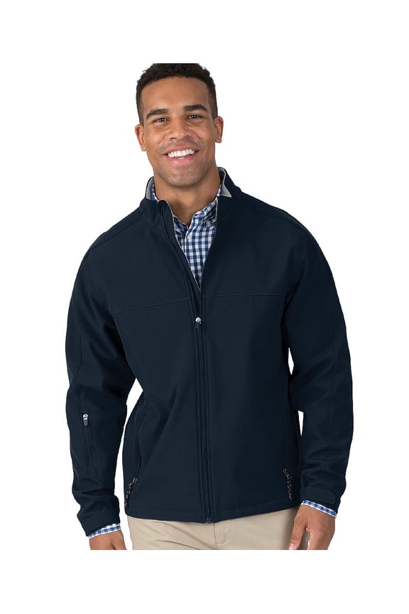 Apparel 9718 Men's Classic Soft Shell Jacket-Navy-S