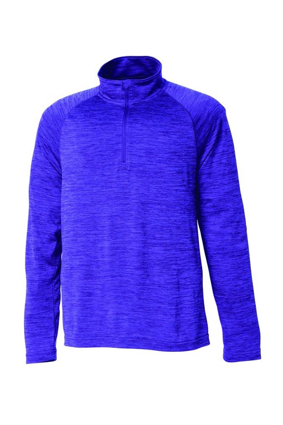 Apparel 9763 Men's Space Dye Performance Pullover-Purple-XXL