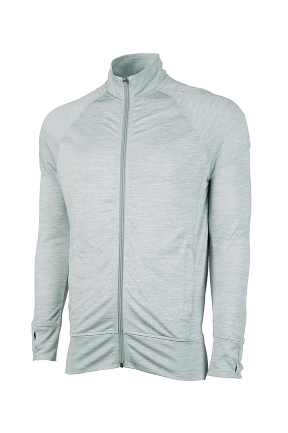 Apparel 9828 Men's Tru Fitness Jacket-Grey Space Dye-5XL