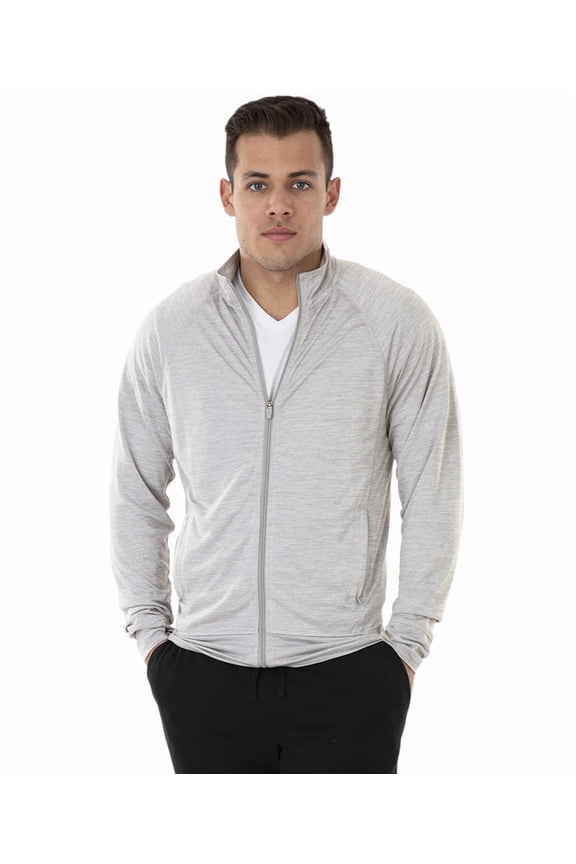 Apparel 9828 Men's Tru Fitness Jacket-Grey Space Dye-XXL