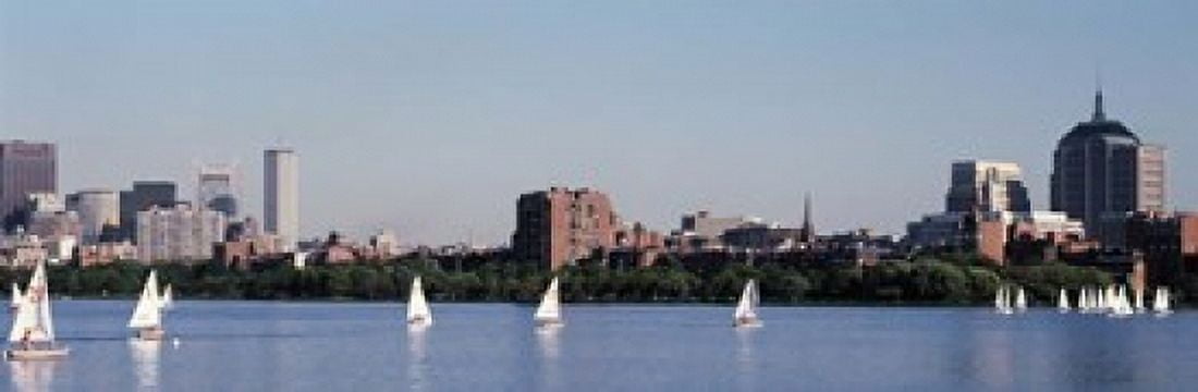 Charles River Skyline Boston MA Canvas Art - Panoramic Images (37 x 12)