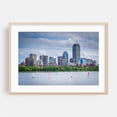 thumbnail image 1 of Charles River & The Boston Skyline - Boston Massachusetts Photography Oak Framed Wall Art Print 16 x 20 inches, 1 of 6