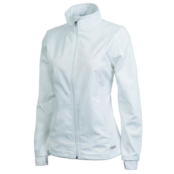 Charles River Apparel 5317 Women's Axis Soft Shell Jacket-White-S