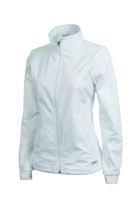 Apparel 5317 Women's Axis Soft Shell Jacket-White-XL