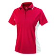 thumbnail image 1 of Charles River Apparel 2810 Women's Color Blocked Wicking Polo-Red/White-L, 1 of 2