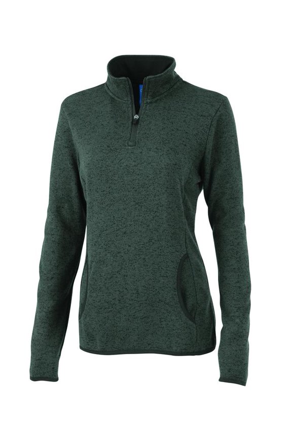 Women's Heathered Fleece Pullover in Charcoal Heather XXL | 5312
