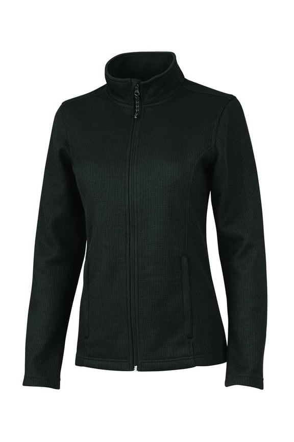 Apparel 5748 Women's Heritage Rib Knit Jacket-Black-L