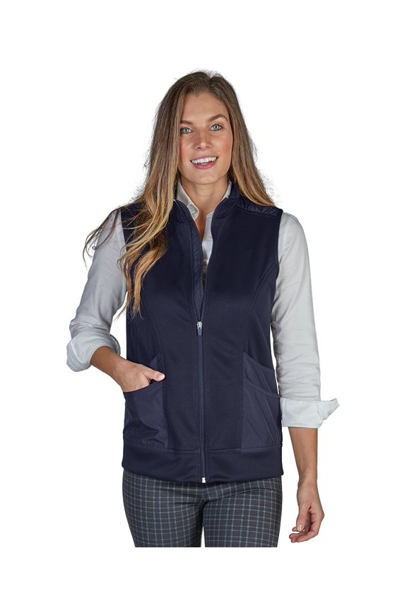 Women's Mixed Media Vest - 5296