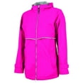 thumbnail image 1 of Charles River Women's New Englander Rain Jacket in Hot Pink/Reflective XS | 5099, 1 of 2