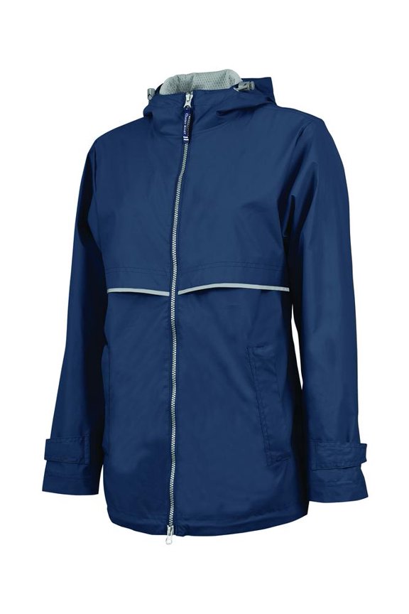 Apparel 5099 Women's New Englander Rain Jacket-True Navy/Reflective-L