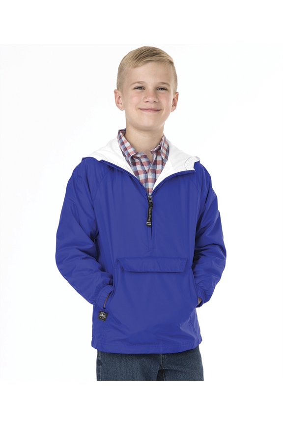 Apparel 8905 Youth Classic Solid Pullover-Royal-S