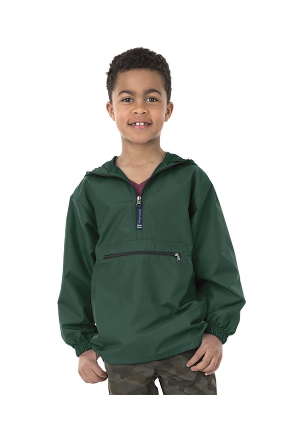 Apparel 8904 Youth Pack-N-Go Pullover-Forest-M