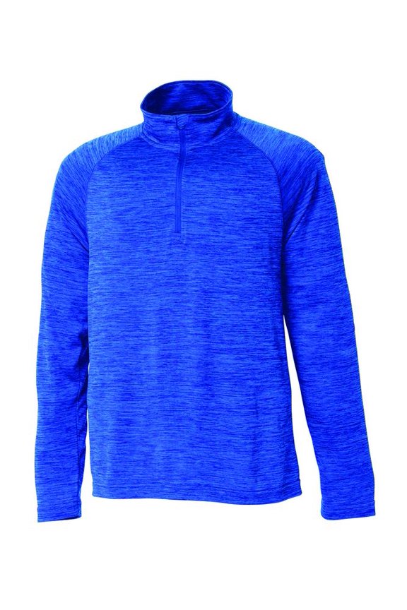 Apparel 8763 Youth Space Dye Performance Pullover-Royal-XL