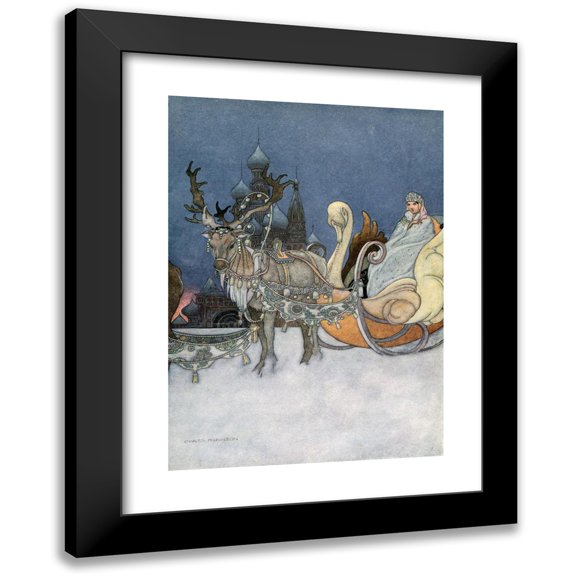 Charles Robinson 14x18 Black Modern Framed Museum Art Print Titled - The Russian Princess (1913)