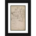 thumbnail image 1 of Charles Samuel Keene 10x14 Black Ornate Wood Framed Double Matted Museum Art Print Titled: Sketchbook Drawing (Between 1846 and 1852), 1 of 5