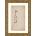 thumbnail image 1 of Charles Samuel Keene 10x14 Gold Ornate Wood Frame and Double Matted Museum Art Print Titled - Sketchbook Drawing (Between 1846 and 1852), 1 of 4