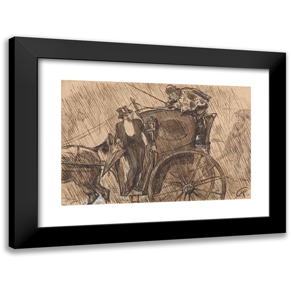 Charles Samuel Keene 14x11 Black Modern Framed Museum Art Print Titled - Arcades Amb