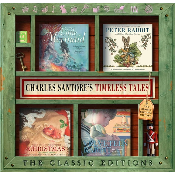 Charles Santore's Timeless Tales : The Tale of Peter Rabbit, The Little Mermaid, The Velveteen Rabbit, The Night Before Christmas (Box Set, Hardcovers)