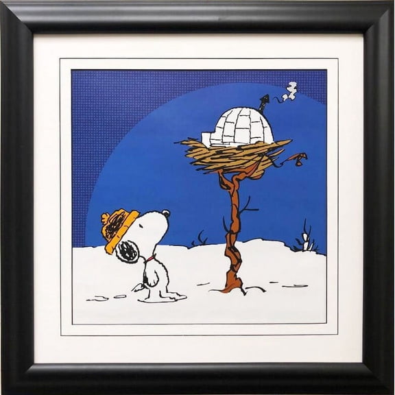 Charles Schulz Peanuts "Woodstock's Igloo" New CUSTOM FRAMED ART Generic