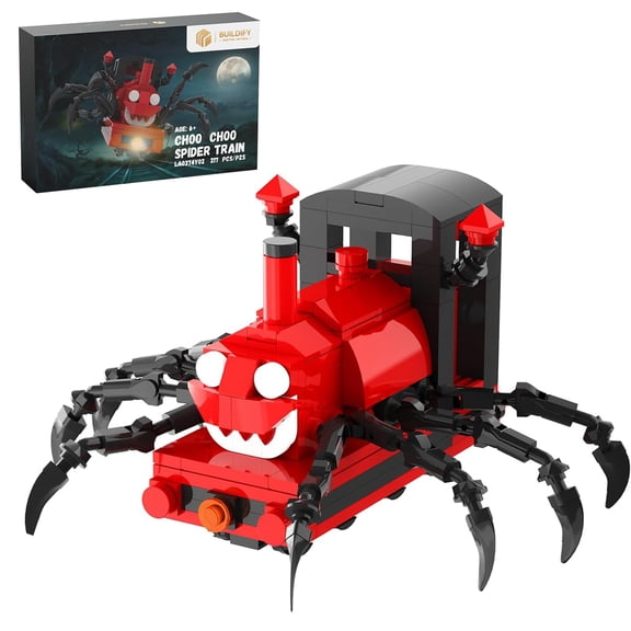 Charles Spider Train Building Blocks Set - 277 Pcs Horror Game Monster Bricks Toy, Ideal Gift for Kids 6+, Fans and Collectors