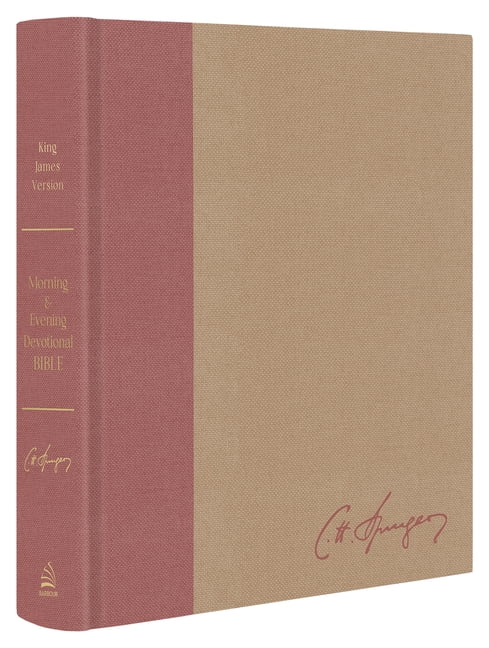 Charles Spurgeon's Morning & Evening Devotional Bible KJV [Rose Gold & Sand Signature]: Featuring the Complete Text of t, (Hardcover)