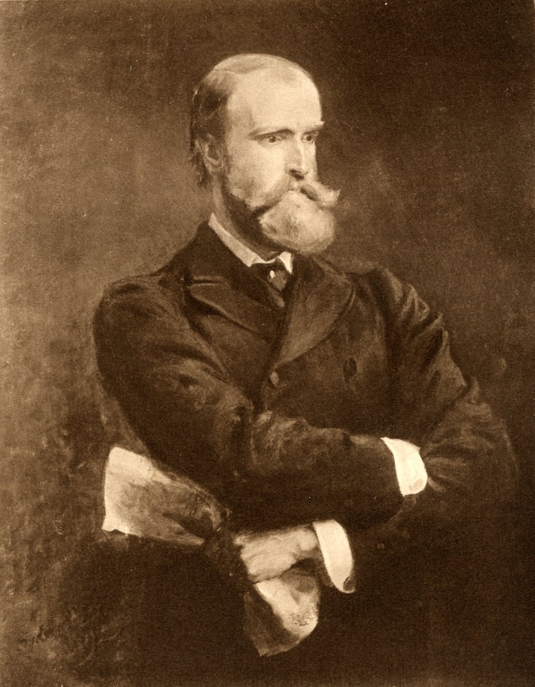 Charles Stewart Parnell 1846-1891 Irish Patriot And Politician From The Painting By Sydney P Hall Canvas Art - Ken Welsh Design Pics (13 x 17)