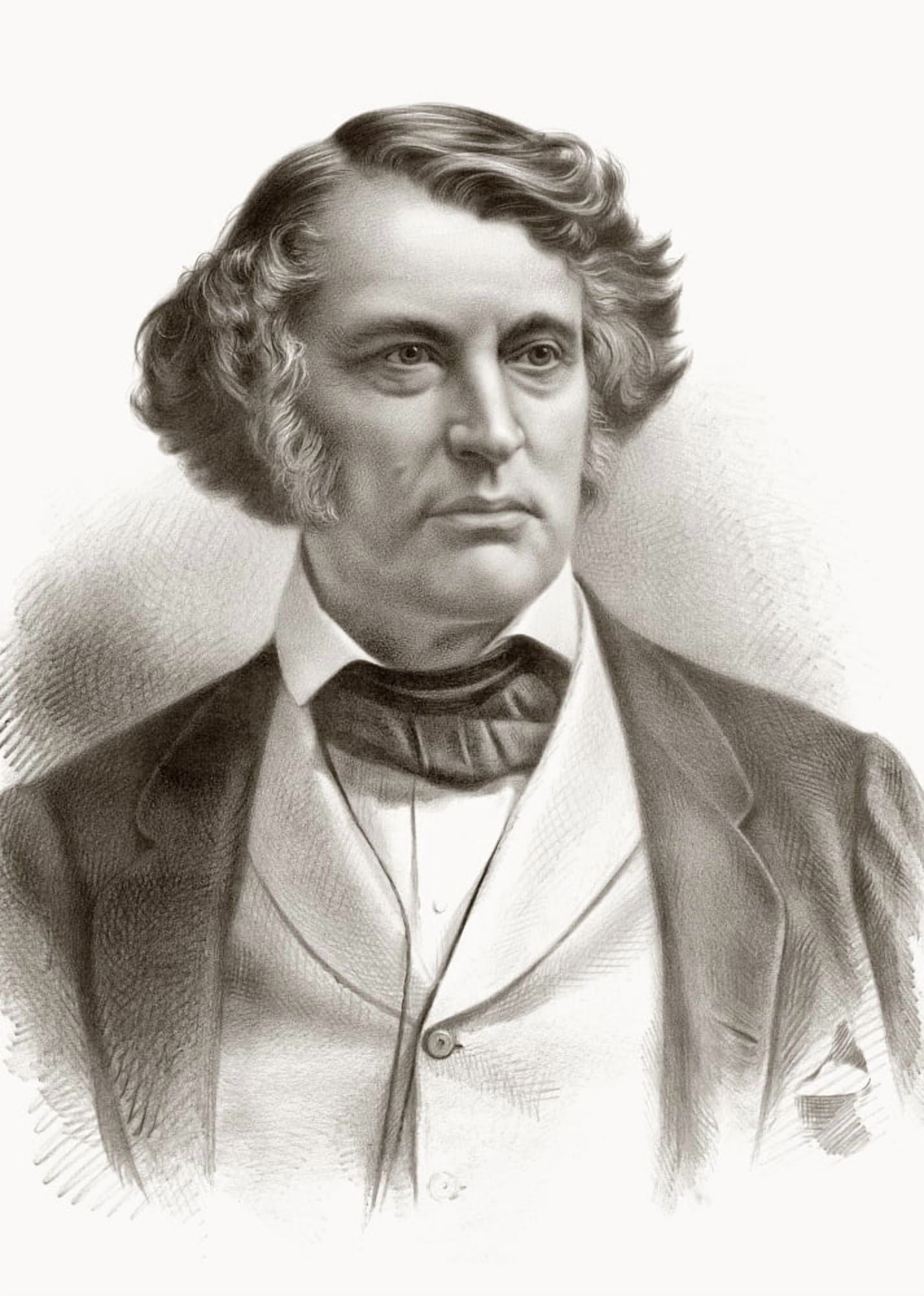 Charles Sumner 1811 Canvas Art - Ken Welsh Design Pics (12 x 17)