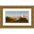 thumbnail image 1 of Charles Théodore Frère 14x9 Gold Ornate Wood Frame and Double Matted Museum Art Print Titled - Promenade By&nbsp;Rumeli Hisari, Constantinople, 1 of 4