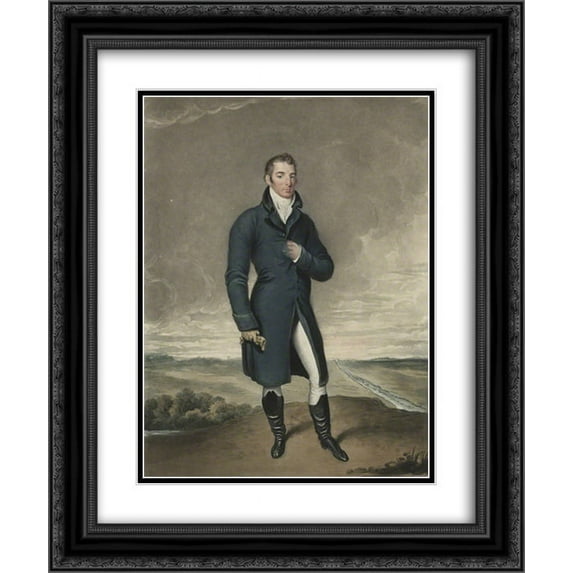 Charles Turner 2x Matted 20x24 Black Ornate Framed Art Print 'Arthur Wellesley, 1st Duke of Wellington '