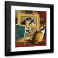 thumbnail image 1 of Charles Van Den Eycken 12x14 Black Modern Framed Museum Art Print Titled - The Torn Canvas (1875), 1 of 5