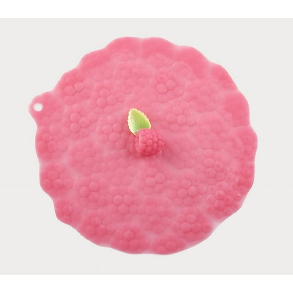 Charles Viancin 6406730 Raspberry Lid Silicone  Red