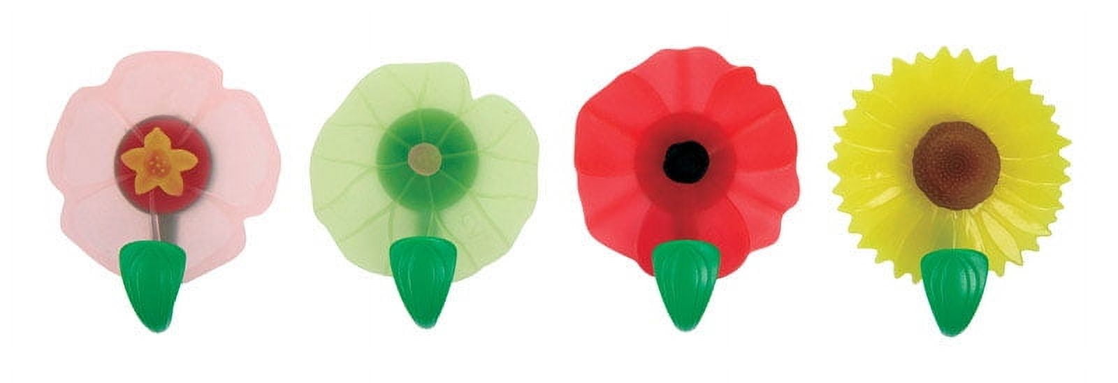 24Pack Charles Viancin 2 in. W x 2 in. L Assorted Colors Magnetic Flower Hooks